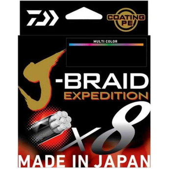 Леска DAIWA J-BRAID EXPEDITION×8E 0.32mm-300m MULTI COLOR
